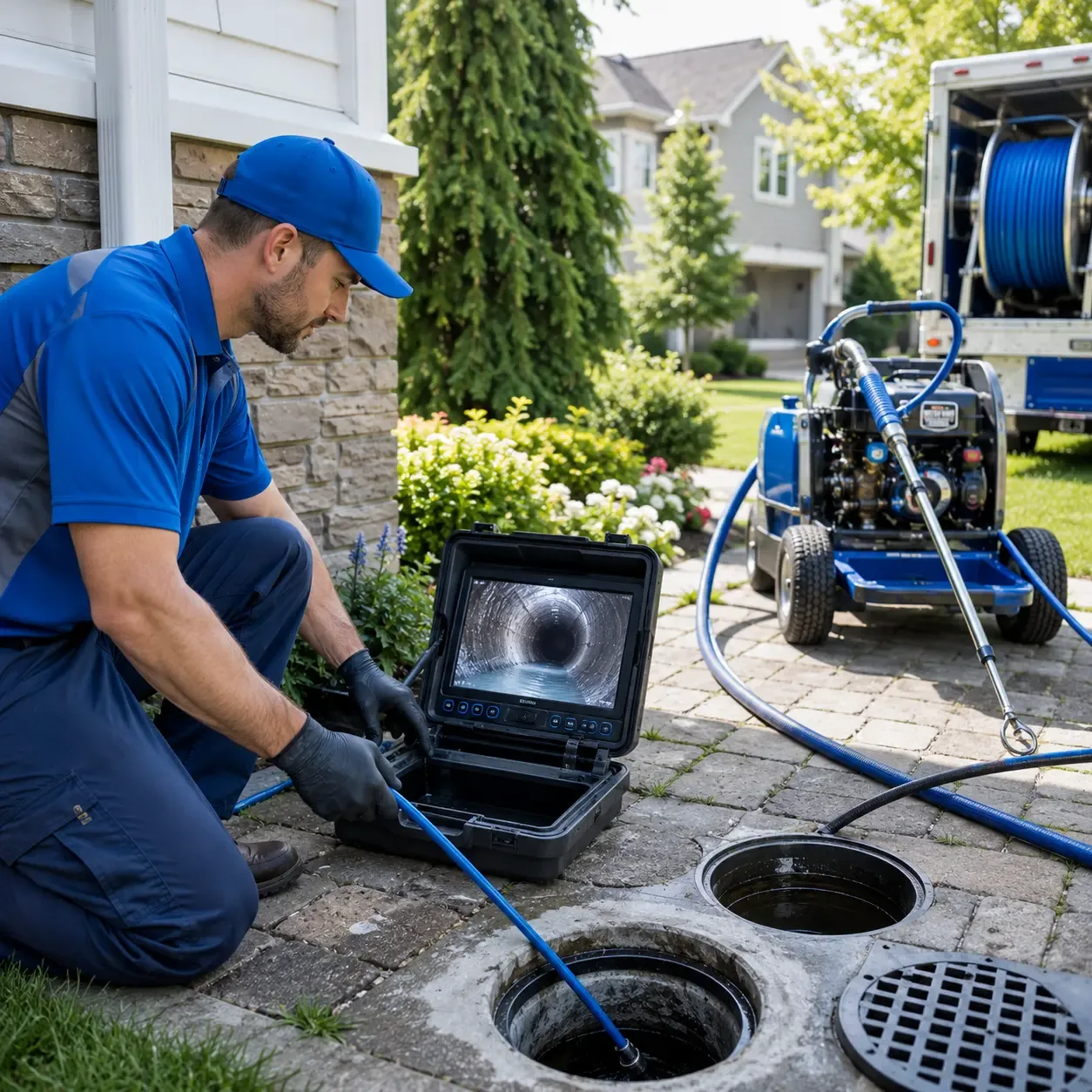 Outdoor drain cleaning professionals serving Port Royal, VA